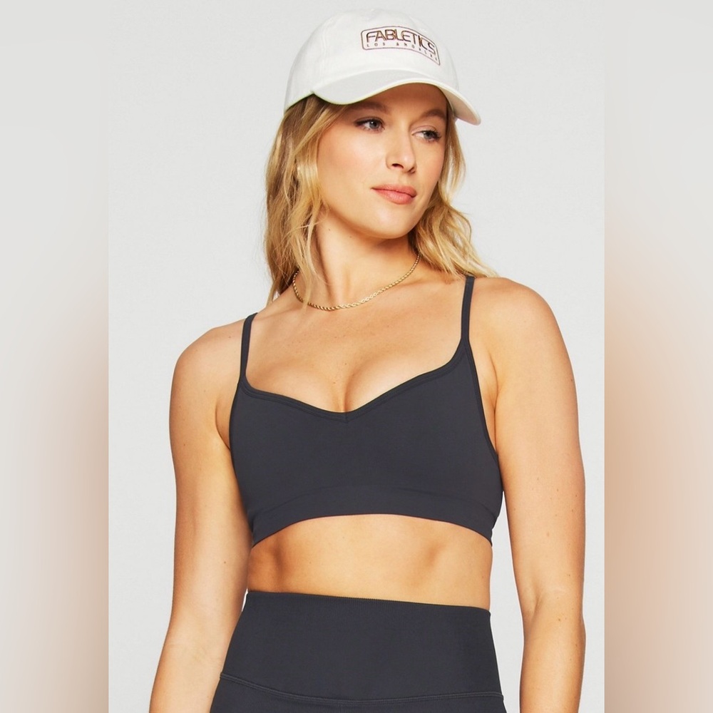 Fabletics Navy Racerback Sports Bra